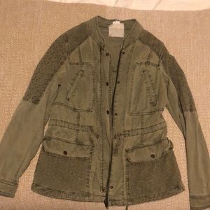 Anthropologie Hei Hei army green jacket